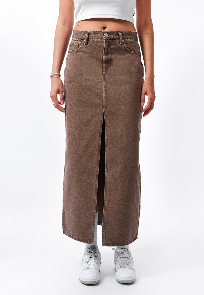 Dr.Denim - MYRA - Maxi skirt - washed coffee, Enlarge