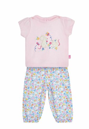 3-PIECE MOUSE CRINKLE SET  - REGULAR FIT - Tygbyxor - pink
