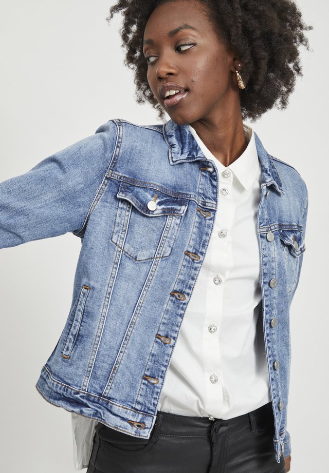 VISHOW - Jeansjacke - medium blue denim