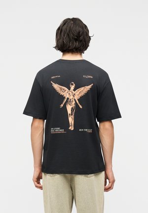 ONSNIRVANA LIFE RELAXED TEE - Tričko s potlačou - jet black