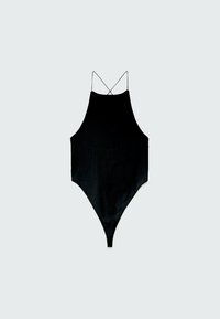 Stradivarius NAHTLOSER MIT MODISCHEM RÜCKEN  - Top - black