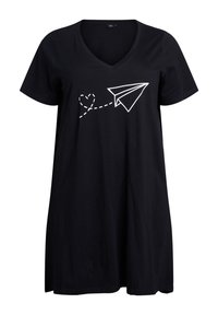 Zizzi Camicia da notte - black fly