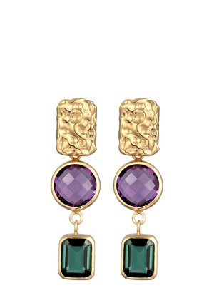 DAINTY STRUCTURED - Boucles d'oreilles - gold coloured