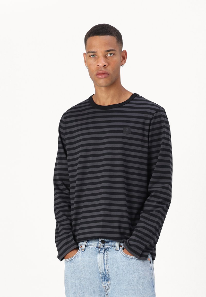 Marimekko TASARAITA UNISEX - Pikkade varrukatega topp - black/dark grey