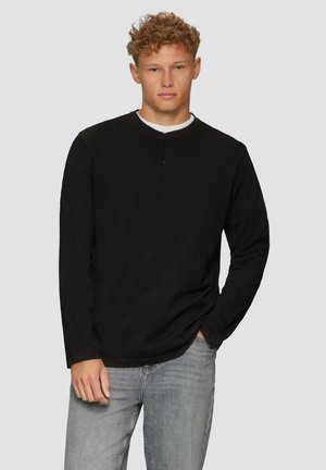 HENLEY  - Langarmshirt - schwarz