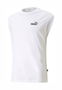ESSENTIALS SLEEVELESS TEE - Viršus - puma white