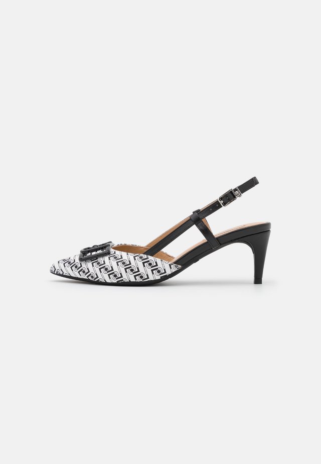 KATIA SLING BACK - Pumps - black/white