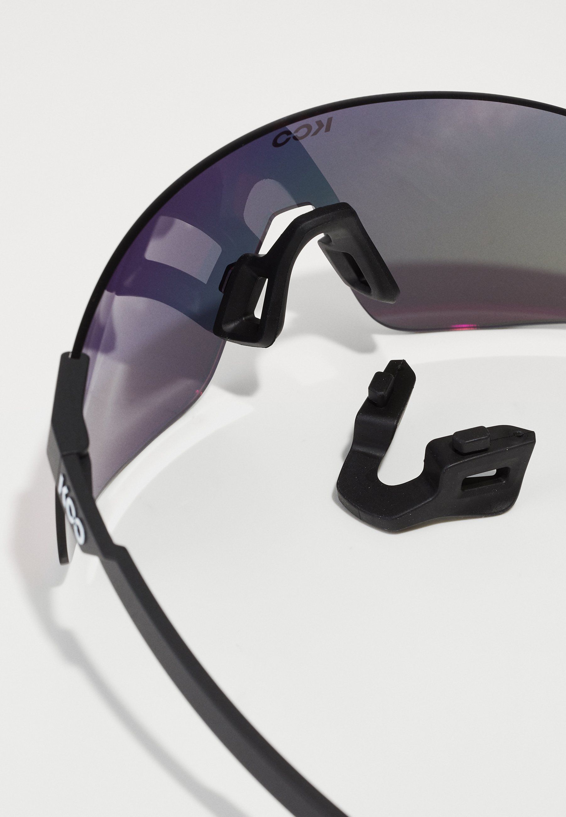 ライコーオー　フラッシュネス KOO NOVA UNISEX - Sports glasses - black matt/fuchsia/black
