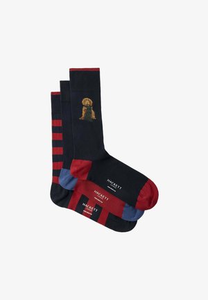 Hackett London HARRY PLACEMENT 3 PACK - Ponožky - ink blue