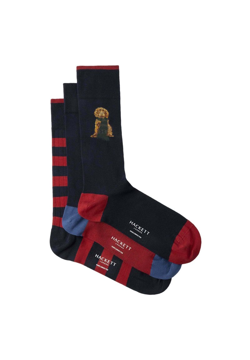 Hackett London HARRY PLACEMENT 3 PACK - Chaussettes - ink blue