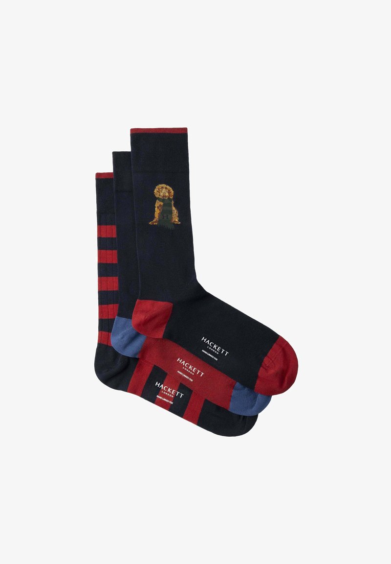 Hackett London HARRY PLACEMENT 3 PACK - Calcetines - ink blue