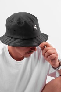 Manufaktur13 BUCKET - FISCHERHUT - Hat - black out leather