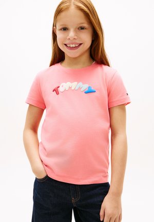 PUFF PRINT TEE UNISEX - T-shirt print - tropical blush