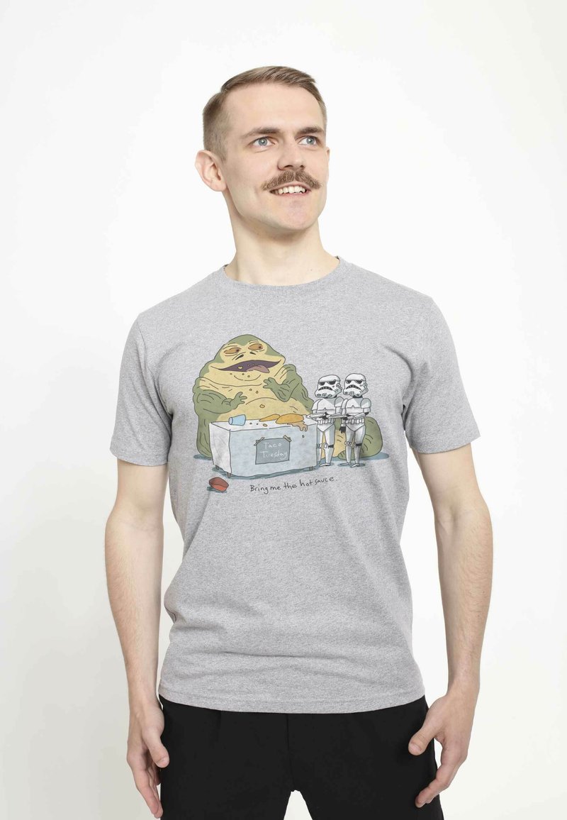 Star Wars STAR WARS: CLASSIC BRING ME THE HOT SAUCE UNISEX - Camiseta estampada - melange grey