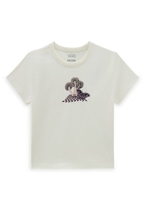 V DAZED  - T-shirt med print - marshmallow