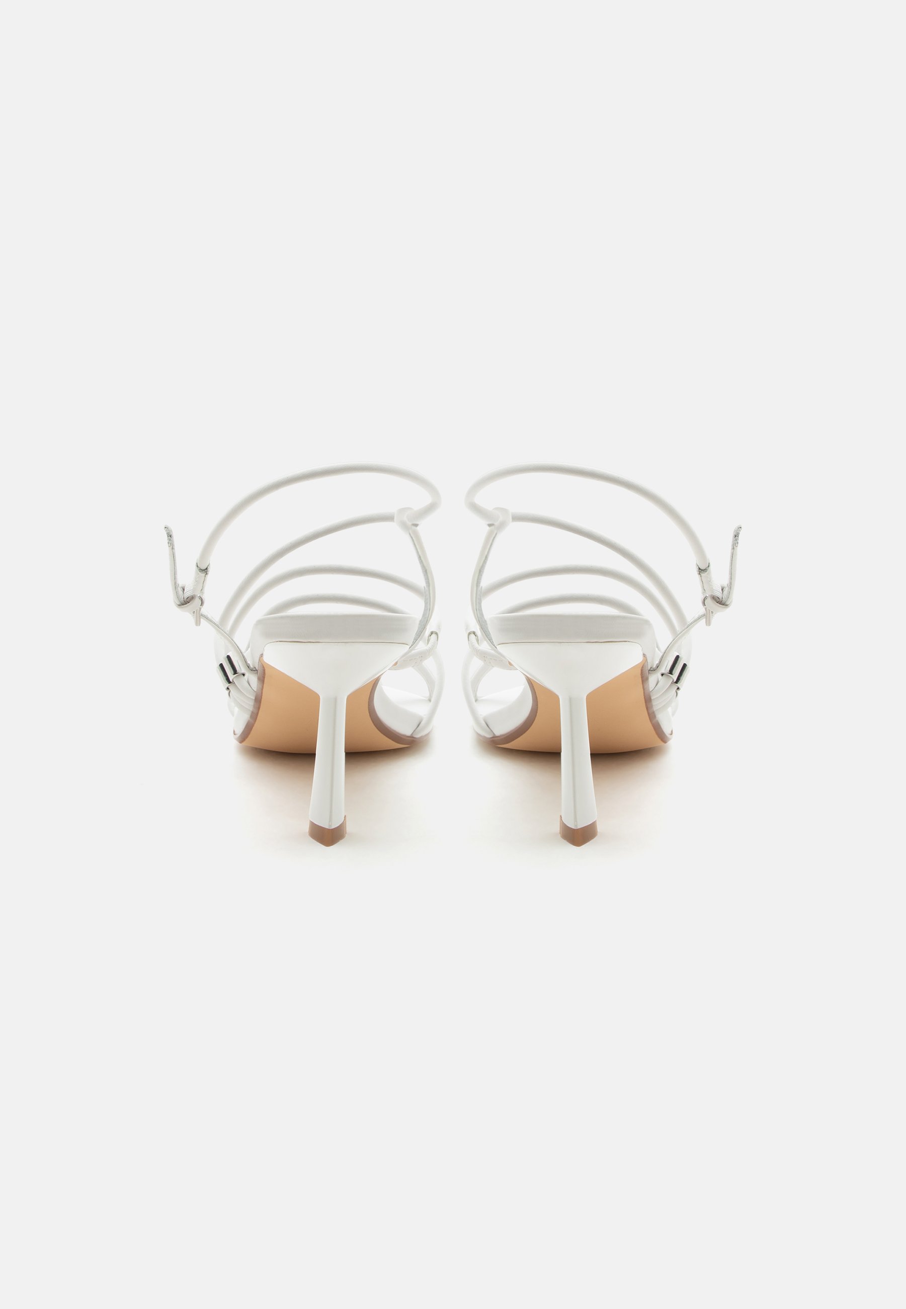 Zign Studio LEATHER - High heeled sandals - white - Zalando.co.uk