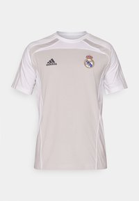 REAL TEE - Klub merchandise - solid grey/white
