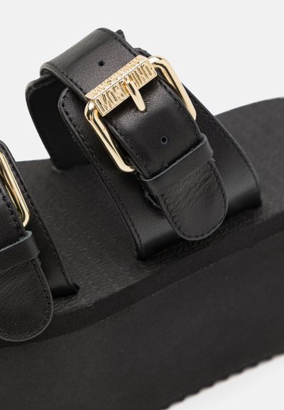 MOSCHINO WEDGE - Sandaler - nero