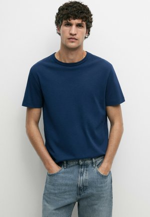 Massimo Dutti, T-shirts basic - dark blue