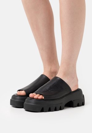 Copenhagen Studios, Mules à talons - black