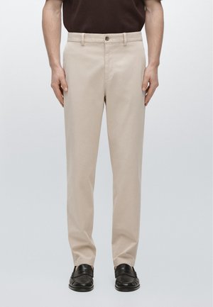 Massimo Dutti JOGGER FIT  - Pantalon classique - beige