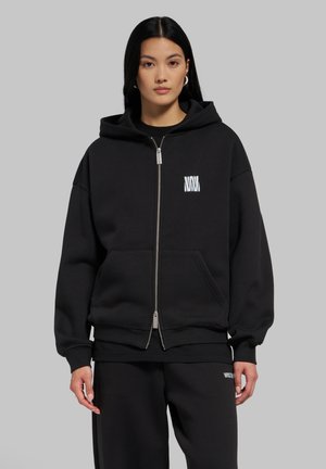 WRSTBHVR, WRSTBHVR ZIP JACKET DIAGO V3 HOODED ZIP JACKET UNISEX - Φούτερ με φερμουάρ - black beauty