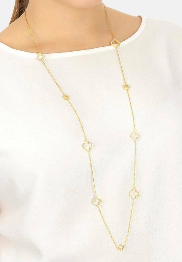 OPEN CLOVER LONG  - Necklace