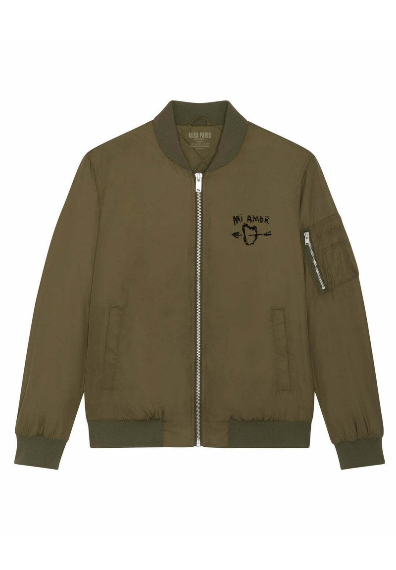 Mira Paris MI AMOR EMBROIDERY UNISEX Bomberjakke Khaki Zalando dk