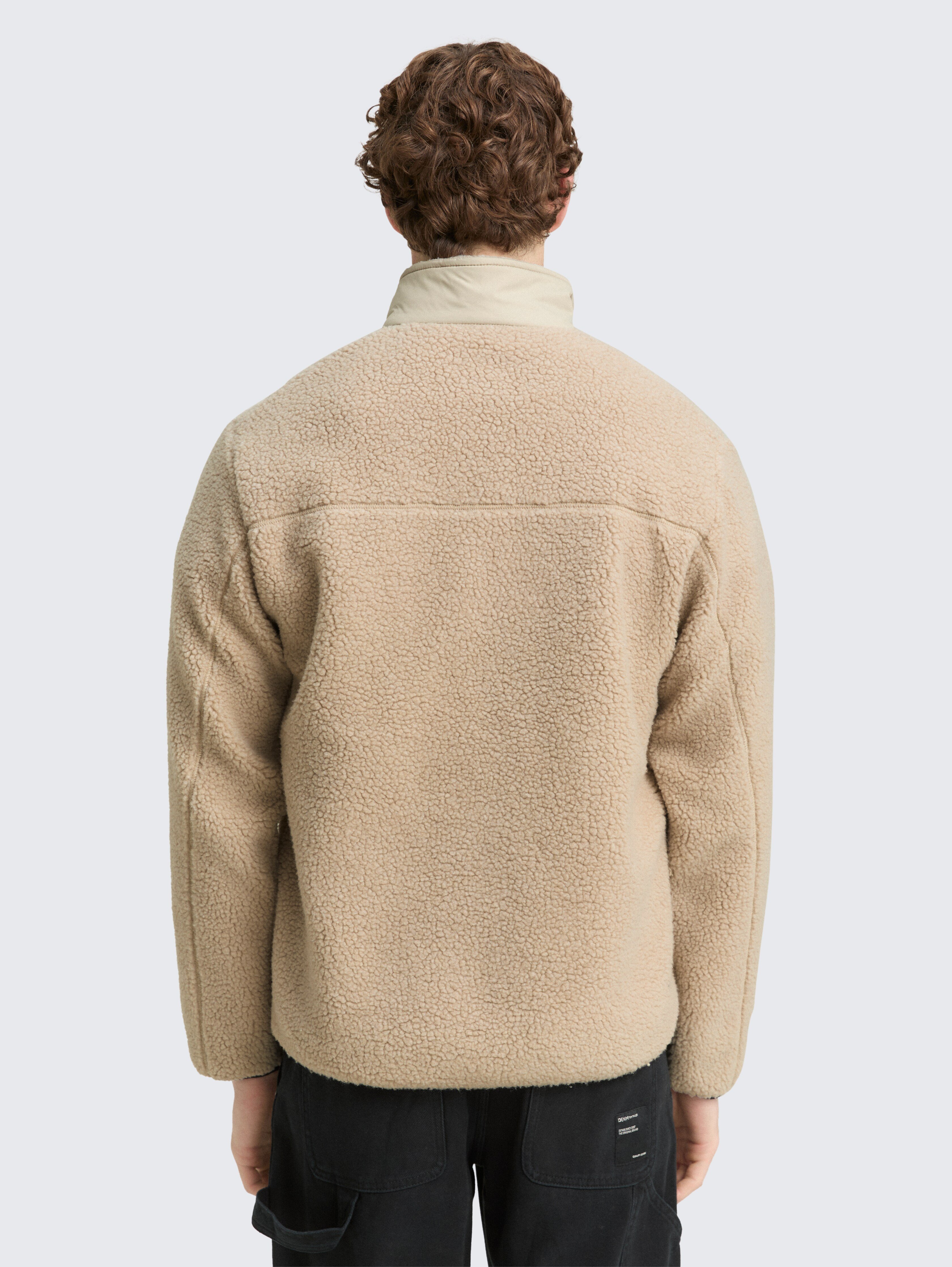 【the toe】Bremen Jacket/ベージュ/M Beige Borj Fleece Collared Jacket - TK Maxx UK