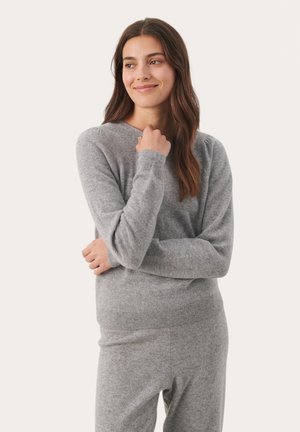 EVINAPW PU - Pullover - grey melange