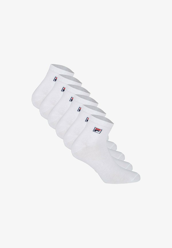 QUARTER UNISEX 6 PAAR - LOGO-BUND - Socks - weiß