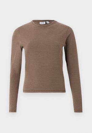 Noisy May, NMADRIANA L/S SLIM TOP JRS NOOS - T-shirt à manches longues - morel