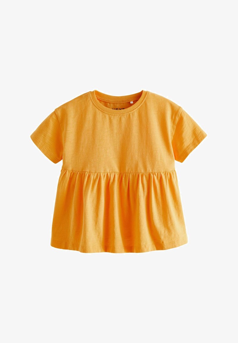 Next SHORT SLEEVE EMPIRE REGULAR FIT - Nyomott mintás póló - orange