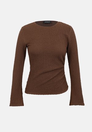 Even&Odd by Zalando, TEXTURED - Μπλούζα με μακριά μανίκια - chocolate brown