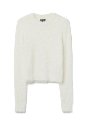 FITTED - Strickpullover - optical white