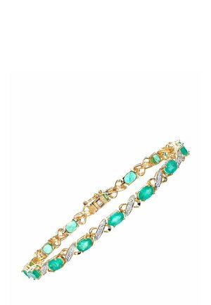 DIAMOND AND EMERALD - Rokassprādze - yellow gold-coloured