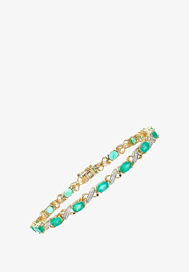 Goldarmband mit Türkis- und Diamantakzenten, ovalen und marquiseförmigen Formen, verflochtenem Design und einem sicheren Verschluss.