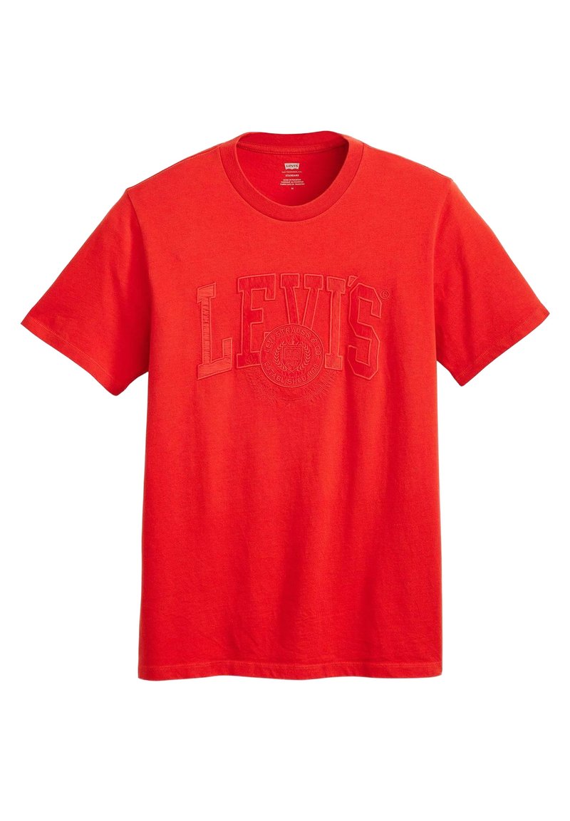Levi’s® T-shirt print rood gemêleerd