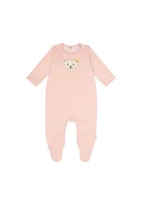 Sanetta STEIFF STRAMPLER BÄR LOGO DRUCKKNÖPFE - Dupačky na spaní - rosa