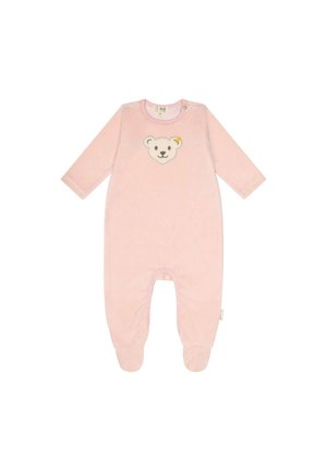 STEIFF STRAMPLER BÄR LOGO DRUCKKNÖPFE - Tutina - rosa