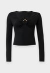 SLIM - Langærmet T-shirt - black