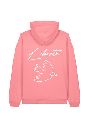 LIBERTE EMBROIDERY HEAYVWEIGHT UNISEX OVERSIZED - Hoodie - pink