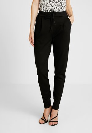 Vero Moda Tall VMEVA LOOSE STRING PANT  - Παντελόνι φόρμας - black