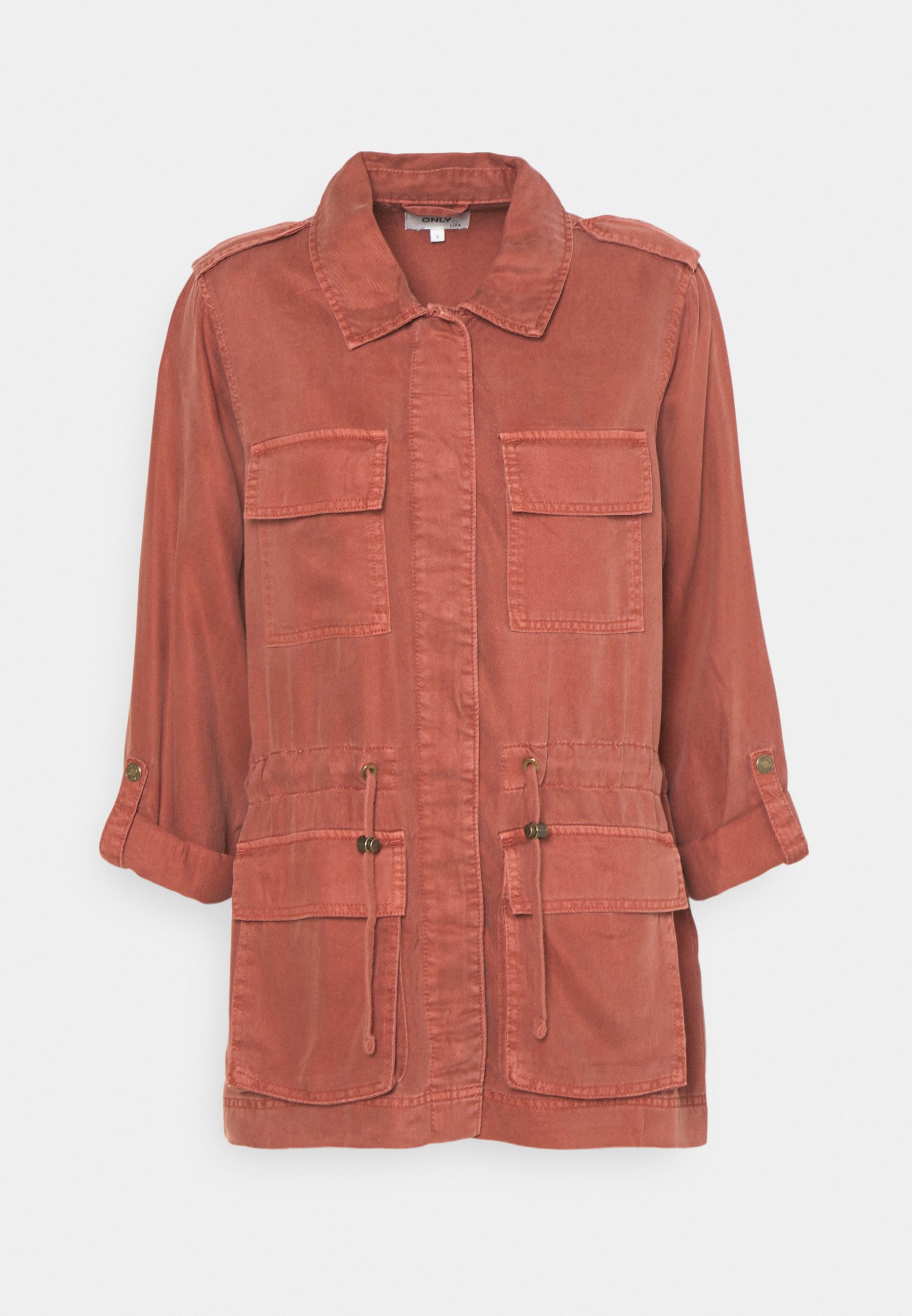 rust utility jacket
