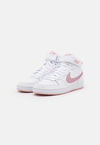 Nike Sportswear COURT BOROUGH MID 2 UNISEX - Visoke tenisice - white/pink glaze