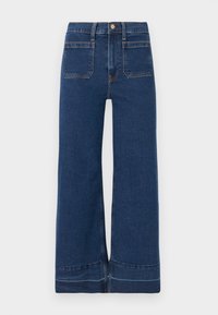 STRIDE ANKLE GIBBONS - Wide leg - dark indigo