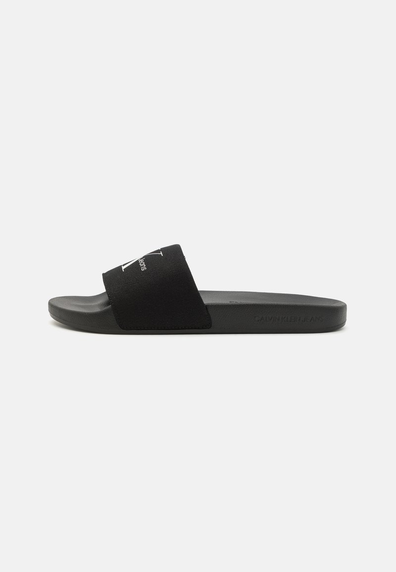 Calvin Klein Jeans - SLIDE MONOGRAM  - Muiltjes - triple black, Vergroten