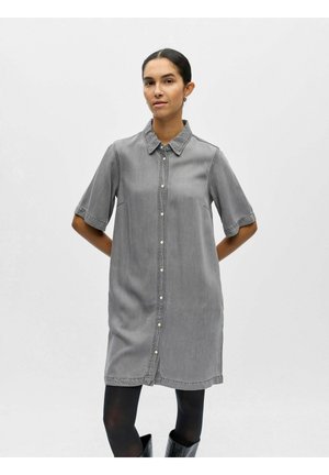 OBJFRAME - Obleka iz džinsa - light grey denim