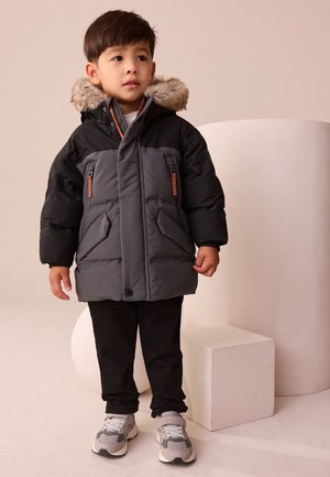 Next REGULAR FIT - WARM PADDED - Abrigo de invierno - black grey