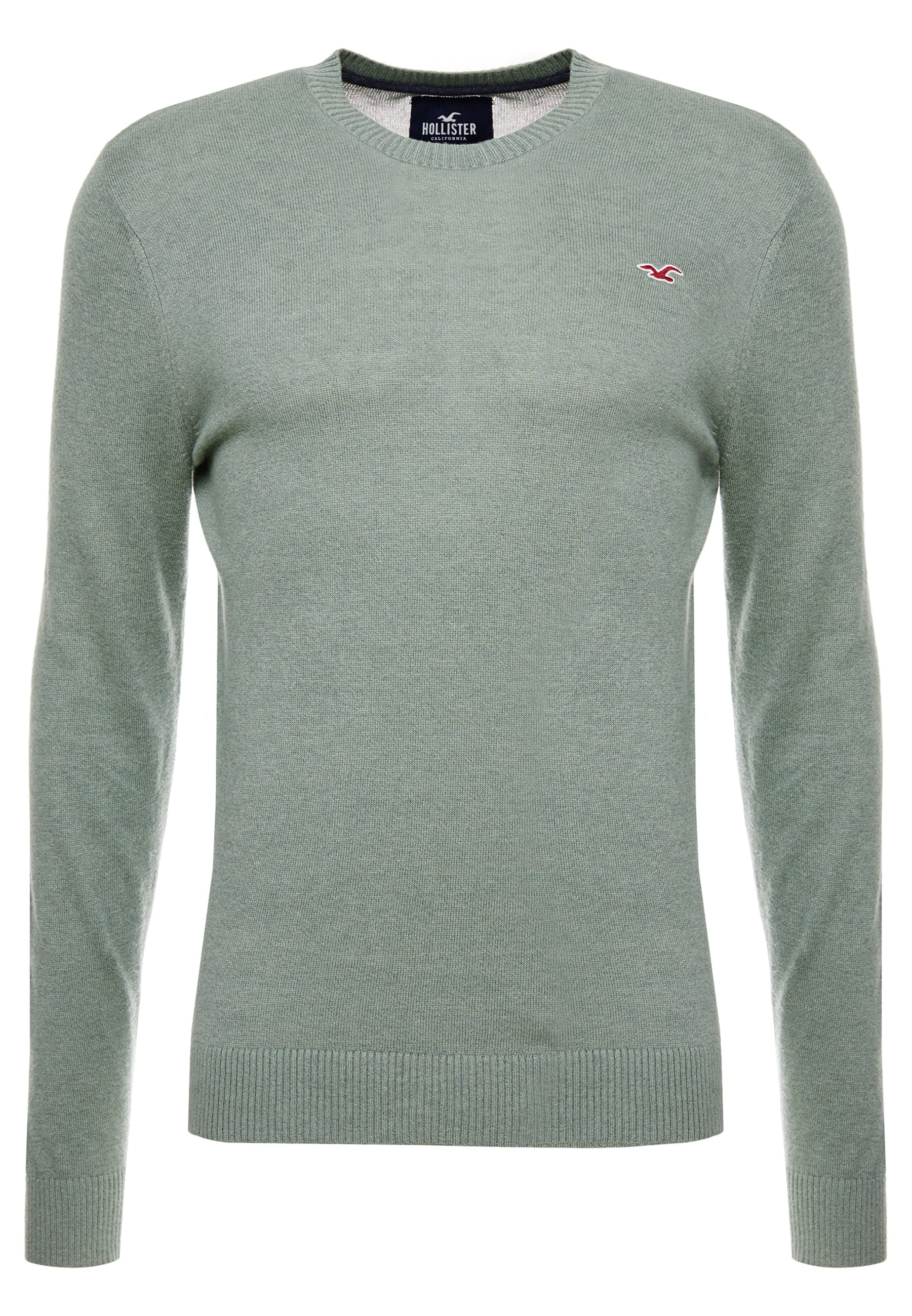 Hollister Co. CORE CREW Trui greenmetallic rood Hollister Co. Truien & vesten heren online | ZALANDO